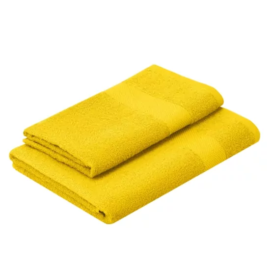 ARDESTO Terry towel set Essence 50х90cm, 70х140cm, 2pcs, 100% cotton, yellow