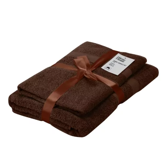 ARDESTO Набір рушників махрових Splendid 50х90см, 70х140см, 2шт, 100% бавовна, коричневий