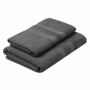 ARDESTO Набір рушників махрових Splendid 50х90см, 70х140см, 2шт, 100% бавовна, сірий темний