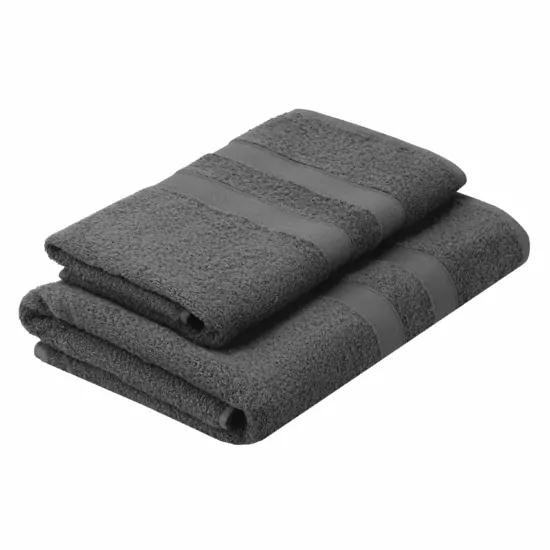 ARDESTO Набір рушників махрових Splendid 50х90см, 70х140см, 2шт, 100% бавовна, сірий темний