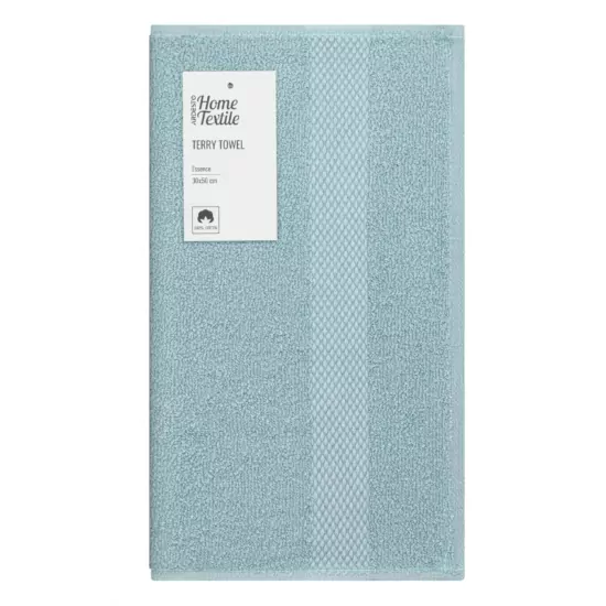 ARDESTO Terry towel Essence 30х50cm, 100% cotton, aqua