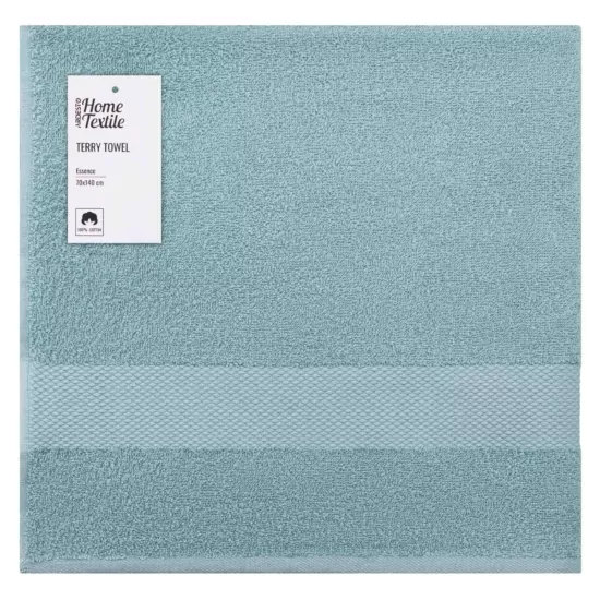 ARDESTO Terry towel Essence 70х140cm, 100% cotton, aqua