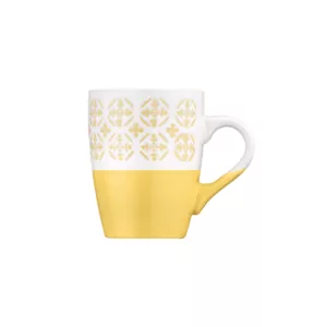 ARDESTO Mug Ornament, 320ml, ceramic, yellow-white