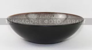 ARDESTO Soup plate Bolzano, 630ml, 18cm, ceramic, black-brown