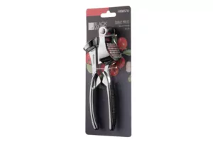 ARDESTO Garlic Press Black Mars, 17cm, zinc alloy, plastic, black