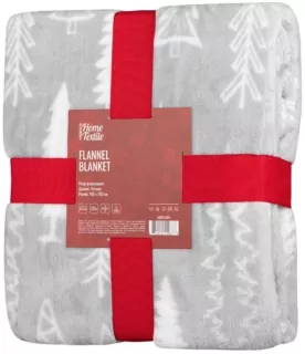 ARDESTO Плед Flannel, 160х200 см, 100% полиэстер, елки