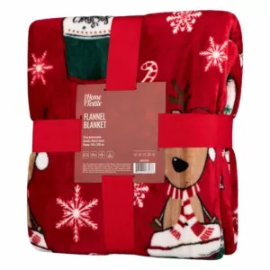 ARDESTO Плед Flannel 160х200см, 100% полиэстер, веселые олени
