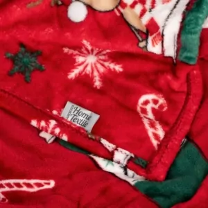ARDESTO Плед Flannel 160х200см, 100% полиэстер, веселые олени