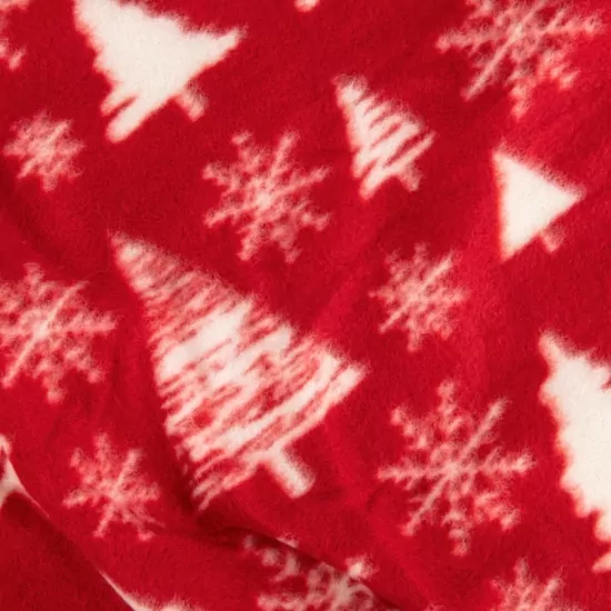 ARDESTO Плед Fleece 130×160см, 100% полиэстер, заснеженные елки