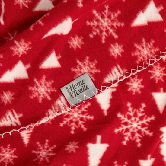 ARDESTO Плед Fleece 130×160см, 100% полиэстер, заснеженные елки