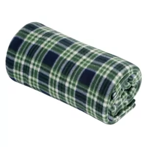 ARDESTO Плед Fleece 130×160см, 100% полиэстер, клетка, зеленый