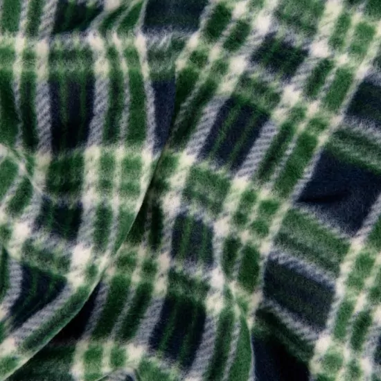 ARDESTO Плед Fleece 130×160см, 100% полиэстер, клетка, зеленый