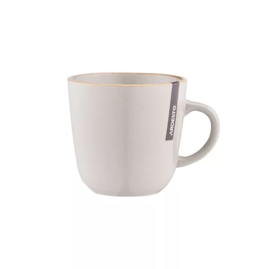 ARDESTO Mug Apulia, 450ml, ceramic, gray