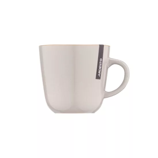 ARDESTO Mug Apulia, 450ml, ceramic, gray