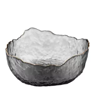 ARDESTO Bowl Bell, 16.5cm, glass, gray