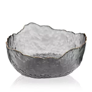 ARDESTO Bowl Bell, 16.5cm, glass, gray
