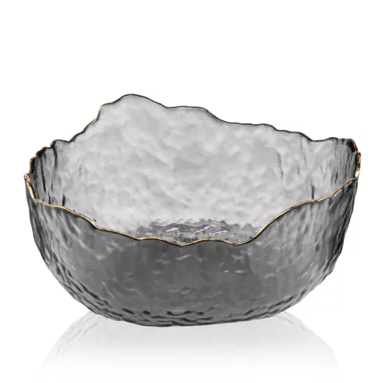 ARDESTO Bowl Bell, 16.5cm, glass, gray