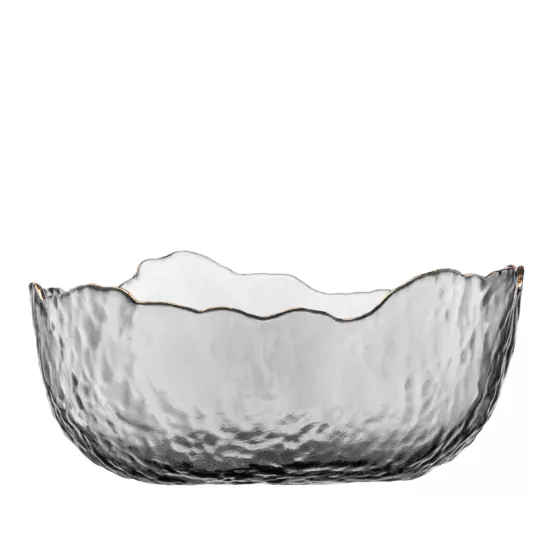 ARDESTO Bowl Bell, 16.5cm, glass, gray