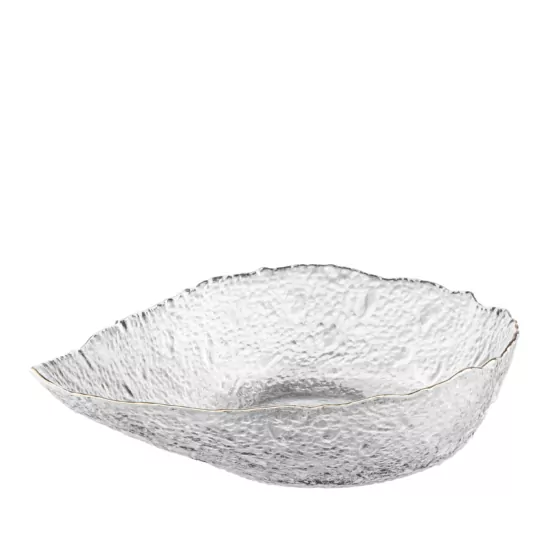 ARDESTO Bowl Leaf, 21.5cm, glass, transparent