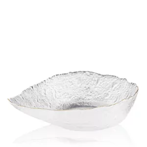 ARDESTO Bowl Leaf, 21.5cm, glass, transparent