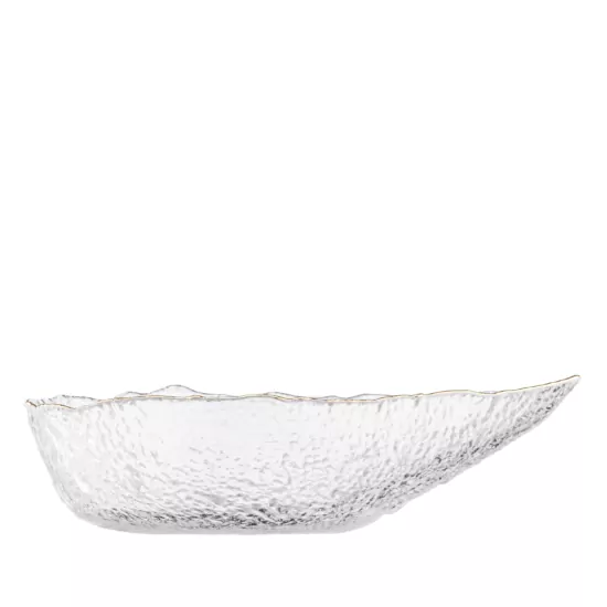ARDESTO Bowl Leaf, 21.5cm, glass, transparent