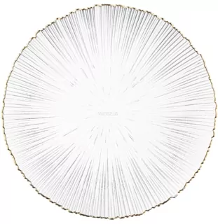 ARDESTO Plate Mallow, 26.5cm, glass, transparent