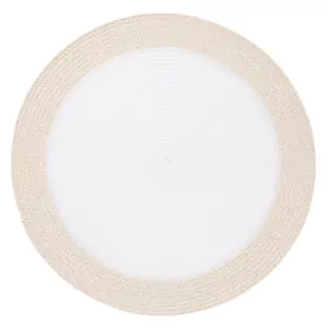 ARDESTO Serving mat, 30х45cm, PP, oval, white-beige