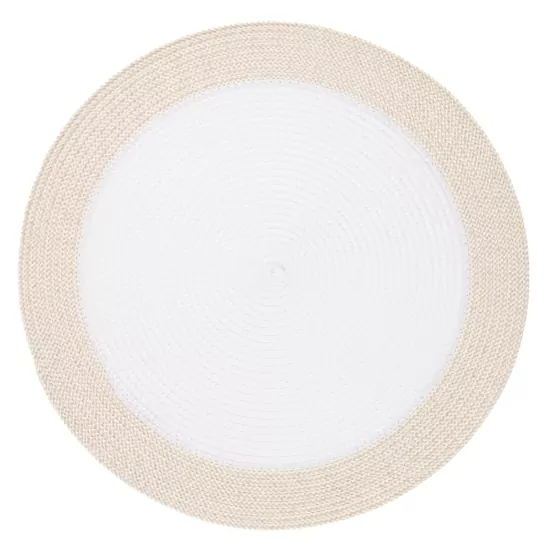 ARDESTO Serving mat, 30х45cm, PP, oval, white-beige