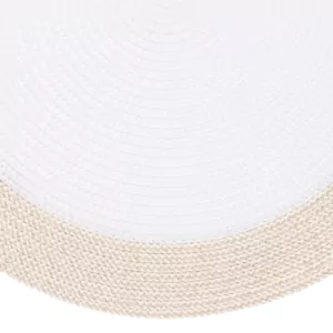 ARDESTO Serving mat, 30х45cm, PP, oval, white-beige