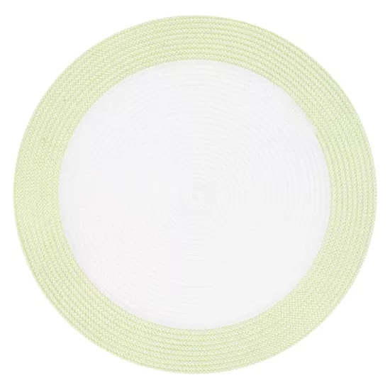ARDESTO Serving mat, 30х45cm, PP, oval, white-green