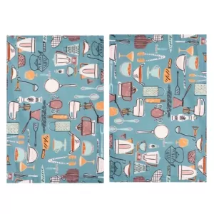 ARDESTO Serving napkin set Cookery, 30х45cm, 2pcs, 90% polyester, 10% cotton