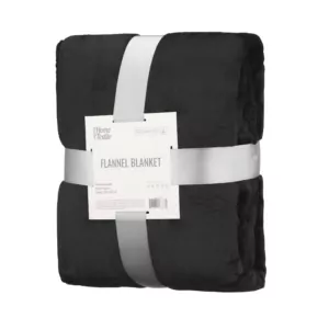 ARDESTO Плед Flannel 160х200см, 100% полиэстер, черный