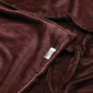 ARDESTO Плед Flannel 200х220см, 100% поліестер, бургунді