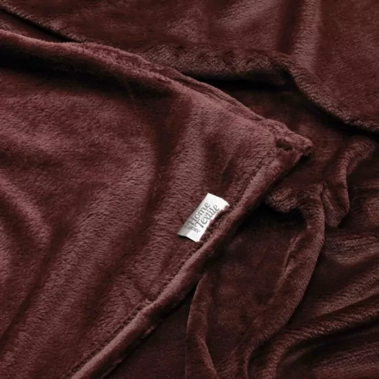 ARDESTO Плед Flannel 200х220см, 100% поліестер, бургунді