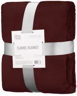 ARDESTO Flannel blanket 200х220cm, 100% polyester, burgundy