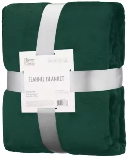 ARDESTO Flannel blanket 160х200cm, 100% polyester, emerald