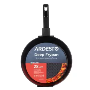 ARDESTO Open Frypan Gemini Lucca, 28cm, aluminium, black