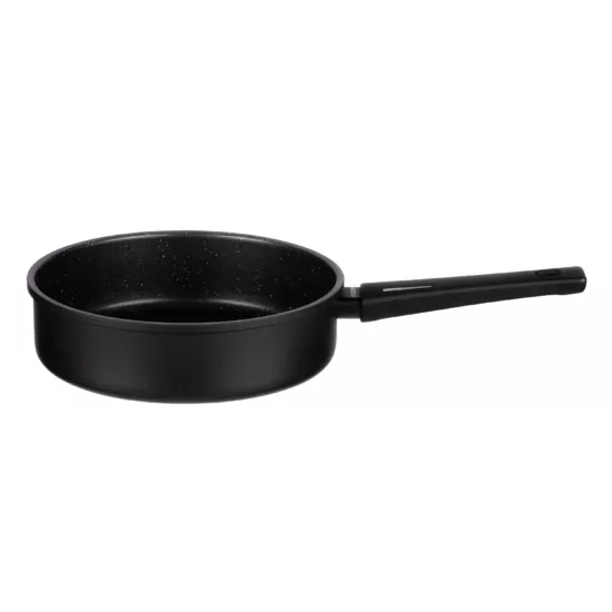 ARDESTO Open Deep Frypan with lid Gemini Gourmet Andria, 24cm, aluminium, black