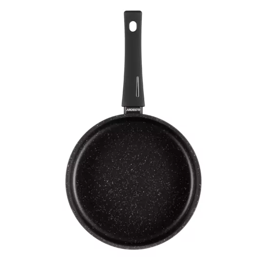 ARDESTO Open Deep Frypan with lid Gemini Gourmet Andria, 24cm, aluminium, black
