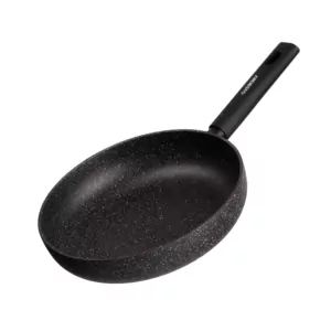 ARDESTO Deep Frypan with lid Black Mars Alcor, 24cm, aluminium, black