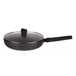 ARDESTO Deep Frypan with lid Black Mars Alcor, 24cm, aluminium, black