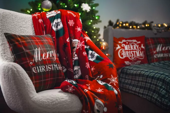 ARDESTO Плед Flannel 160х200см, 100% полиэстер, веселые олени