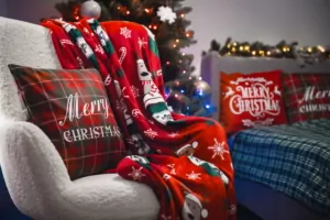 ARDESTO Плед Flannel 160х200см, 100% полиэстер, веселые олени