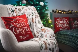 ARDESTO Плед Flannel 160х200см, 100% полиэстер, имбирные пряники