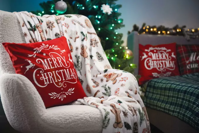 ARDESTO Плед Flannel 160х200см, 100% полиэстер, имбирные пряники