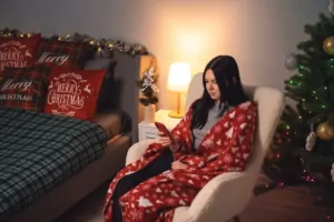 ARDESTO Плед Fleece 130×160см, 100% полиэстер, заснеженные елки