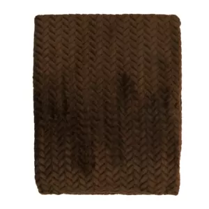ARDESTO Плед Jacquard Braid 200х220см, 100% полиэстер, коричневый