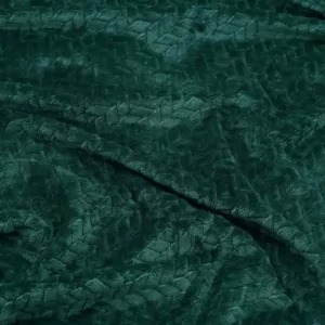 ARDESTO Плед Jacquard Braid 200х220см, 100% полиэстер, изумрудный