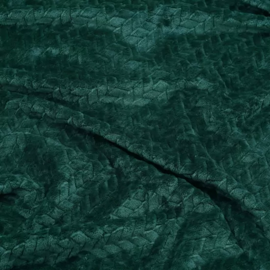ARDESTO Плед Jacquard Braid 200х220см, 100% полиэстер, изумрудный