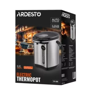 ARDESTO Thermopot 6l, stainless steel+plasti, gray-black
